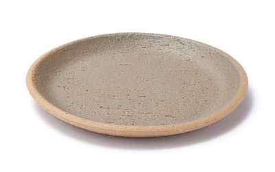 常滑焼　山土　皿グレー　約直径15cm　税込1,490円